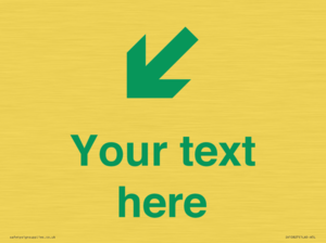 Custom Safe Condition inverse: Green Down left right arrow